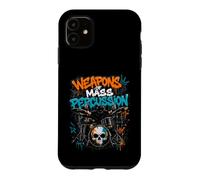 Weapons of Mass Percussion Batterie de Batteur Motif crâne Graffiti Coque pour iPhone 11