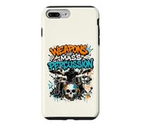 Weapons of Mass Percussion Batterie de Batteur Motif crâne Graffiti Coque pour iPhone 7 Plus/8 Plus