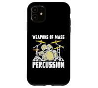 Weapons of Mass Percussion Drum Kit Vintage Music Coque pour iPhone 11