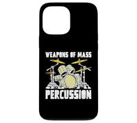 Weapons of Mass Percussion Drum Kit Vintage Music Coque pour iPhone 13 Pro Max