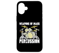 Weapons of Mass Percussion Drum Kit Vintage Music Coque pour iPhone 16 Plus