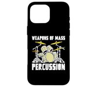 Weapons of Mass Percussion Drum Kit Vintage Music Coque pour iPhone 16 Pro Max