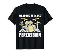 Weapons of Mass Percussion Drum Kit Vintage Music T-Shirt