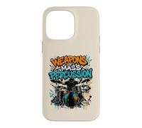 Weapons of Mass Percussion Graffiti Batterie de Batteur Art Coque pour iPhone 14 Pro Max