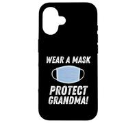 Wear A Mask Protect Grand - Gift for Grandchildren Coque pour iPhone 16