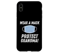 Wear A Mask Protect Grand - Gift for Grandchildren Coque pour iPhone XS Max