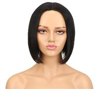 Wear and Go Glueless Perruque Lace Front Wig naturelle Bob HD de 10 pouces, perruques courtes pré-épilées for femmes noires, densité 180, cheveux lisses sans colle
