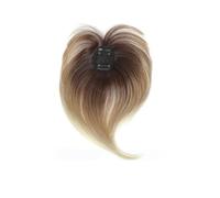Wear and Go Glueless Topper de cheveux de 10 pouces avec pince à frange, couverture 3D à 360 ° for femmes avec cheveux clairsemés for un usage quotidien(SFK007-4)