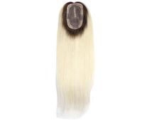Wear and Go Glueless Toppers De Cheveux De 16 Pouces For Femmes, Vrais Cheveux Humains 3x5,5 Pouces De Cuir Chevelu, Postiche D'aspect Naturel Avec Clips(T3-60)