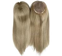 Wear and Go Glueless Toppers for femmesVrais cheveux humains, base mono for cheveux clairsemés, légers et respirants, ajouter du volume peuvent être bouclés(1001,3''x5''14 inch)