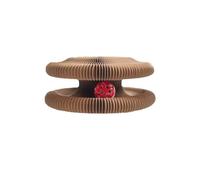 Wear- Grattoir en papier ondulé sans miettes pour chat - Jouet interactif avec boule de clochette - Accessoire de broyeur multifonction