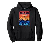 Wear Miami Florida T Shirts, Abstract Miami Sunrise Graphic Sweat à Capuche