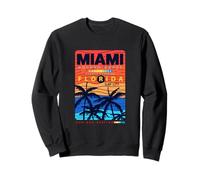 Wear Miami Florida T Shirts, Abstract Miami Sunrise Graphic Sweatshirt