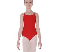 Wear Moi Concerto Justaucorps en microfibre et élasthanne pour fille, rouge, Age 6-8