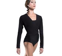 Wear Moi Menuet Cache-cœur en acrylique tricoté pour femme, noir, Taille S