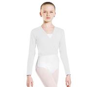 Wear Moi Menuet Cache-cœur en acrylique tricoté pour fille, blanc, âge 10/12