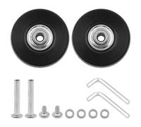 Wear Mute Replacement Wheels With Screws,Rubber Swivel Castors And Wheel Bearing 50 X 18 Mm (Pack Of 2)
