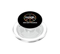 Wear Orange Peace Sign Enough End Gun Violence PopSockets PopGrip pour MagSafe
