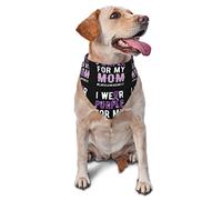 Wear Purple for My Mom Alzheimer's Awareness Spring Dog Bandanas Girl Bulk Puppy Foulard Réglable Doux Triangle Bavoirs Accessoires pour Petits Moyens Grands Chiens Chats