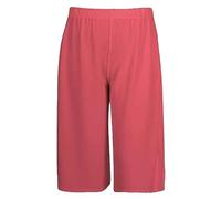WEAR THE FASHION Jupe-culotte courte extensible à taille élastique pour femme, longueur 3/4, jambe large, grande taille, corail, 40-42