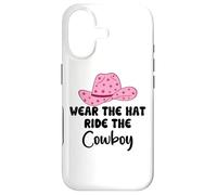 Wear The Hat Ride The Cowboy Save a Horse Women Pink Cowgirl Coque pour iPhone 17