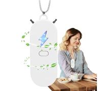 Wearable Air Purifier, Airflow Ionizer Necklace, Negative Ion Generator Portable Filter, Silent, USB Rechargeable Battery, Personal Air Cleaner for Travel Work Commuting