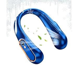 Wearable Bladeless Neck Fan - 5-Speed Portable Cooler | Hands-Free Recharge