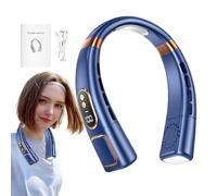 Wearable Fan - Ventilateur sans fil à 5 vitesses, ventilateur portable portable, ventilateur personnel portable, mains USB Powered Travel Fan, 4000 mAh Battery Operated Personal Fan for Women, Men