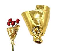 Wearable Flower Bouquet Clip, Flower Bouquet Brooch, Artful lower Vase Brooch, lower Holder ouquet , Diy Floral ouquet Brooches for Women (Gold)