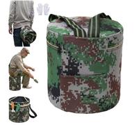Wearable Garden Stool Gardening Stool Bench Seat Chair for Senior | Portable Lightweight Foam Work Seat with Waist Straps,Anti-Collapse Small Round Stool for Weeding Fishing Camping