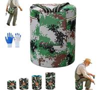 Wearable Garden Stool, Portable Wearable Gardening Seat，H= 7.1” | with EPP Foam and Elastic Leg Straps for Weeding, Fishing and Camping