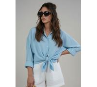 WEARABLE STORIES Chemisier 'Minthe' bleu clair, Taille XS