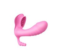 Wearable Vibrer Jouet Vǐbromasséur, Massagér pour la Stimulation du Clitóris et Point G,Deux Moteurs et Modes de Vibration, Vǐbratéur avec Télécommande Butterfly Vǐbromasséurs Vagǐnal Masséur J1