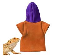 Wearables - Veste en tissu polaire - Sweat à capuche pour animal de compagnie - Vêtement de reptile léger et plus serré - Accessoire de robe doux pour la peau pour animaux de compagnie barbus
