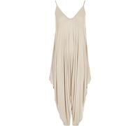 WearAll - Femmes Lagenlook Lacets Bouffant Harem Combinaison Robe Haut Salopette - Pierre - 52-54