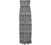 WearAll - Grande Taille imprimé Bandeau Maxi-Robe froncé - Large Aztec - 44-46