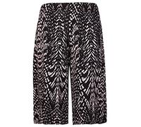 WearAll Jupe-culotte en crêpe uni extensible pour femme Grande taille 40-58, #Reptail, 44-46