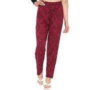 WearAll Pantalon intégral à imprimé floral pour femme, taille élastique 36 à 46, 50-52