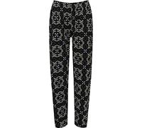 WearAll Pantalon intégral floral pour femme, avec imprimé floral, taille élastique, tailles 36 à 54, 46