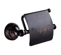 Weare Home Porte-papier de toilette mural rétro en bronze huilé, porte-papier de toilette noir antique