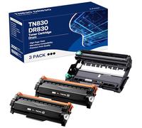 WEAREC Cartouche de Toner TN830XL et Tambour DR830 de Rechange pour Brother TN830XL DR-830 TN830 Fonctionne avec HL-L2405W HL-L2400D HL-L2460DW HL-L2465DW HL-L2480DW DCP-L2640DW MFC-L2820DWXL Printer