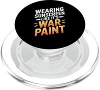 WEARING SUNSCREEN LIKE IT'S WAR PAINT PopSockets PopGrip pour MagSafe