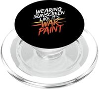 WEARING SUNSCREEN LIKE IT'S WAR PAINT PopSockets PopGrip pour MagSafe