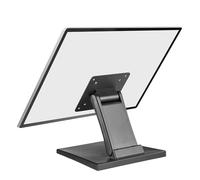 Wearson Support de moniteur tactile pour PC tout-en-un, kiosque, AIO VESA 75 et 100 mm Base de moniteur réglable pliable à plat (Black)