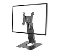 WEARSON Support d'Écran Pliable - Support de Moniteur Réglable en Hauteur, Inclinable, Rotatif, Socle de Bureau Autonome à Profil Bas pour Écran Unique jusqu’à 28 Pouces - Modèle Amélioré WS-03T