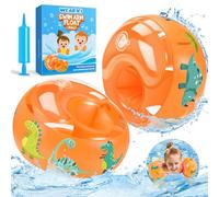 WEARXI Brassard Piscine Enfant, Brassard Bébé | Brassard Piscine Enfants 2-3 Ans, Aide à l’Apprentissage de la Natation, avec Pompe Manuelle Incluse, 6-25 kg