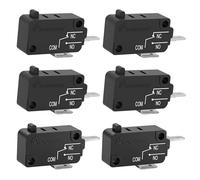 Weasch KW3AT Interrupteur de porte pour micro-ondes 16 A 125/250 V | Lot de 6 accessoires de réparation de four à micro-ondes avec interrupteur normalement ouvert + 2 interrupteurs normalement