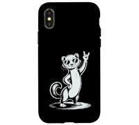 Weasel Stoat Punk Rock Rocker Heavy Metal Coque pour iPhone X/XS