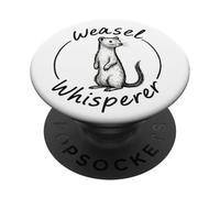 Weasel Whisperer Animal Lover Propriétaire drôle d'animal PopSockets PopGrip Adhésif
