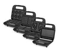 Wëasy JOY600 - Appareil à sandwichs / gaufrier / gril / appareil à beignets - 750 Watt Noir G